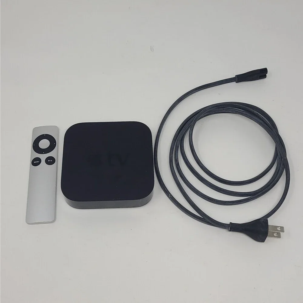 Apple TV 3rd Generation A1469 w/ Remote Power Cord Tested Working